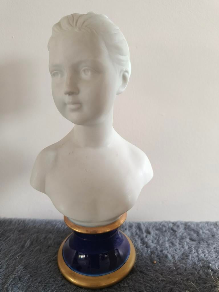 Buste van een meisje, Pucci, h 20cm, Antiek en Kunst, Ophalen of Verzenden