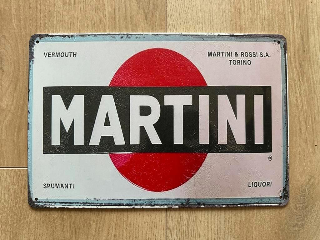 Reclamebord Martini 20x30, Verzenden, Zo goed als nieuw, Reclamebord