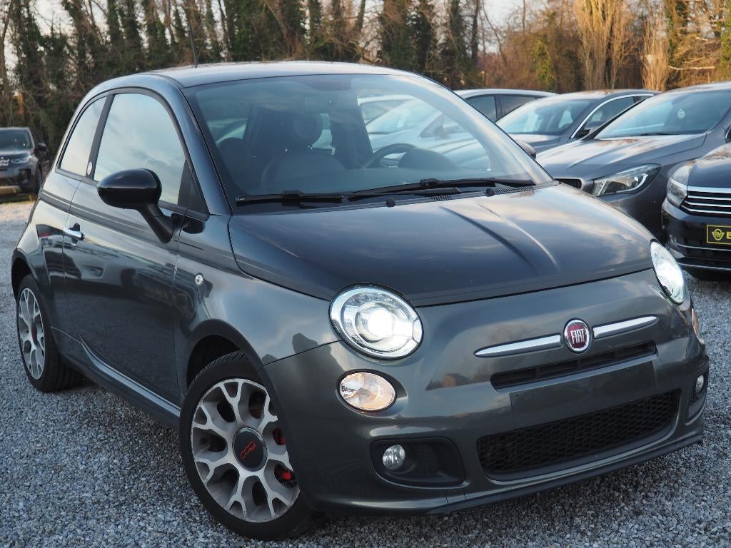 Fiat 500 0.9 T TwinAir SPORT GQ EXPORT OU MARCHAND, Autos, Fiat, Cuir, Entreprise, Boîte manuelle, Noir