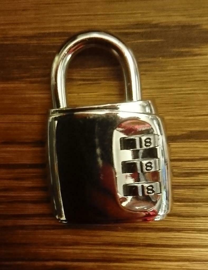 Cadenas code à trois chiffres, Ophalen of Verzenden, Zo goed als nieuw, Inox, Overige typen