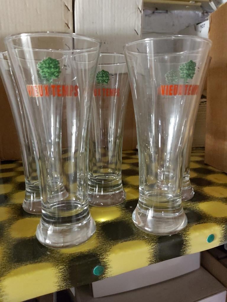 30 verres à vieux temps tout neufs, Collections, Marques de bière, Enlèvement ou Envoi, Comme neuf