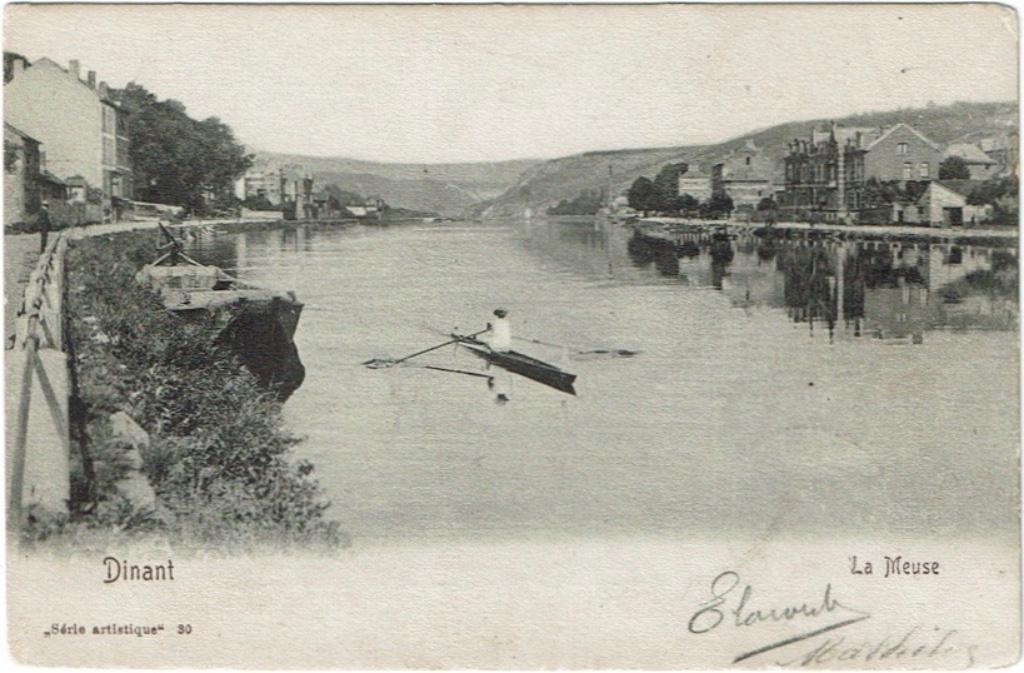Carte postale ancienne Dinant La Meuse, Envoi, Avant 1920, Affranchie, Namur