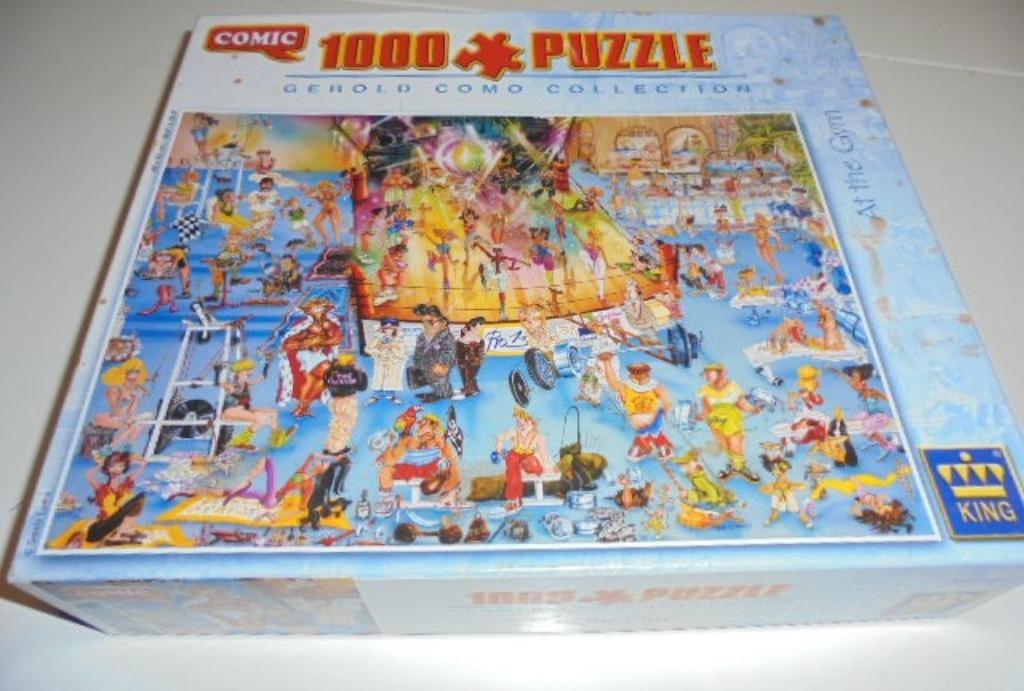 PUZZEL AT THE GYM COMIC COLLECTION KING 1000 STUKJES, Envoi, 500 à 1500 pièces, Utilisé, Puzzle