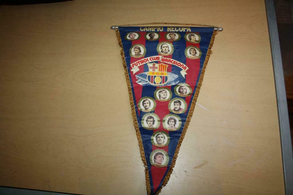 Rare fanion vintage futbol club barcelona 1978, Enlèvement ou Envoi, Comme neuf, Autres types