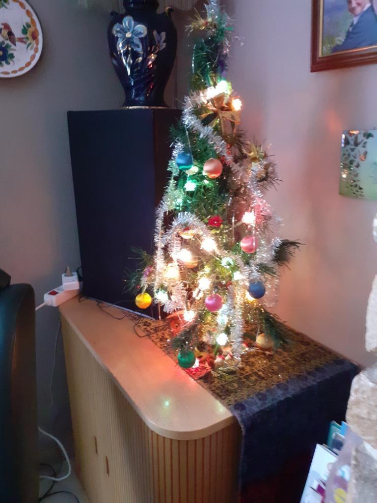 kleine kerstboom in plastiek, Diversen, Kerst, Ophalen, Gebruikt