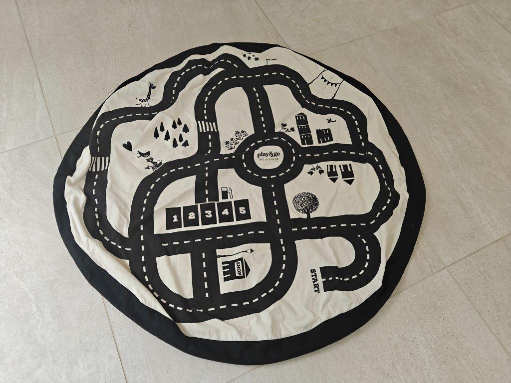 Play & go opbergzak en speelmat autobaan, Kinderen en Baby's, Ophalen, Zo goed als nieuw