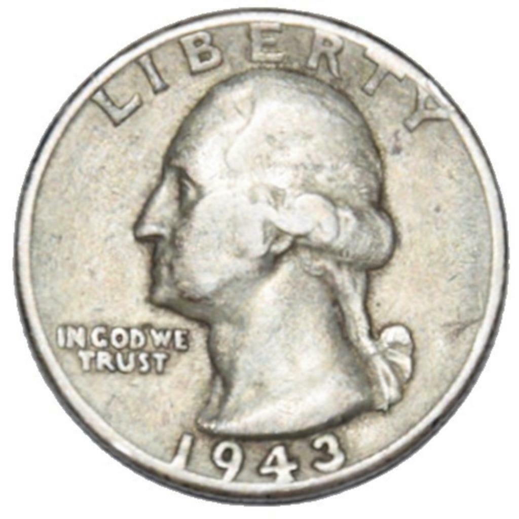 Quarter Dollar de 1943 - USA, Enlèvement, Monnaie en vrac, Argent
