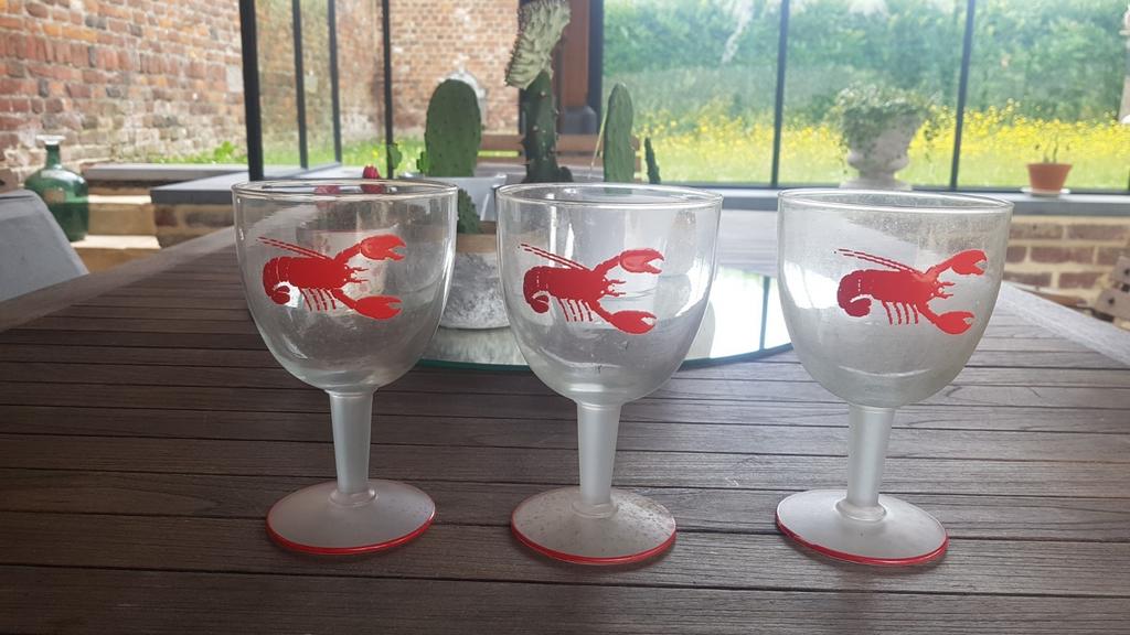 Verres a cocktail ou entrée pour poisson, Collections, Verres & Petits Verres, Enlèvement ou Envoi