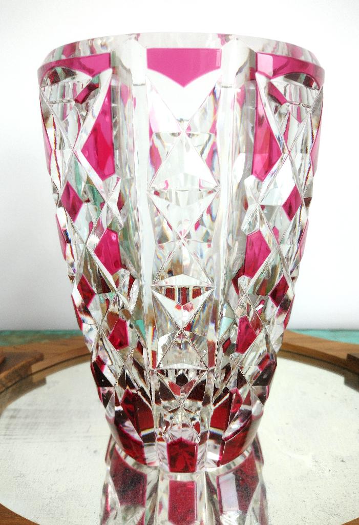 Val St Lambert zware Art Deco vaas, Antiek en Kunst, Ophalen of Verzenden