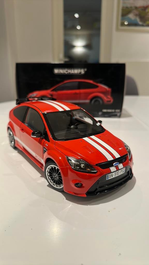 FORD FOCUS RS MK2 Minichamps 1/18, Hobby en Vrije tijd, Modelauto's | 1:18, Nieuw, Auto, MiniChamps, Ophalen of Verzenden