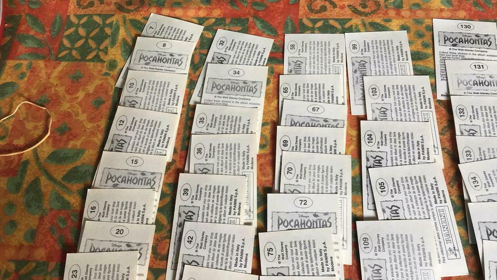 Autocollants Panini Pocahontas (w3), Enlèvement ou Envoi, Comme neuf, Plusieurs images
