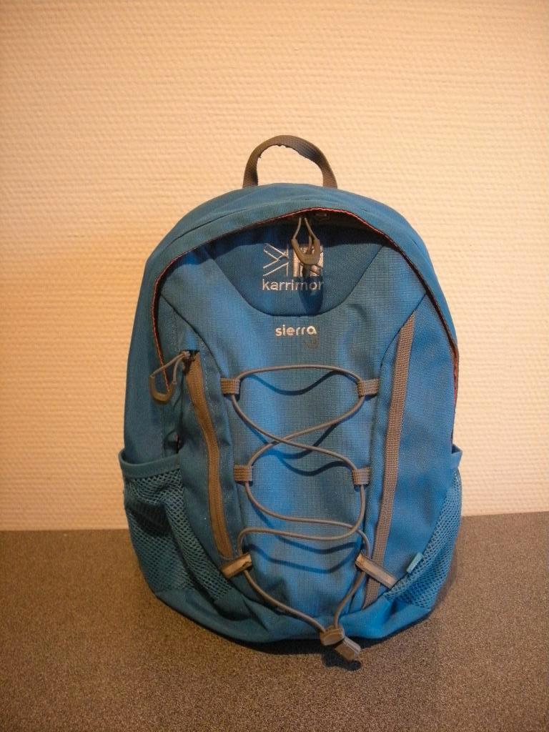 Karrimor Sierra 10L rugzakje blauw met grijs, Enlèvement ou Envoi, Comme neuf, Sac à dos