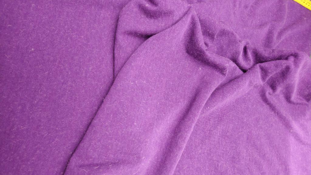 tissu jersey violet 1,50m x 1,35m, Neuf, Enlèvement ou Envoi, 120 cm ou plus, Polyester