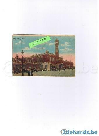 Oude postkaart Gent station, Verzamelen, Postkaarten | Buitenland