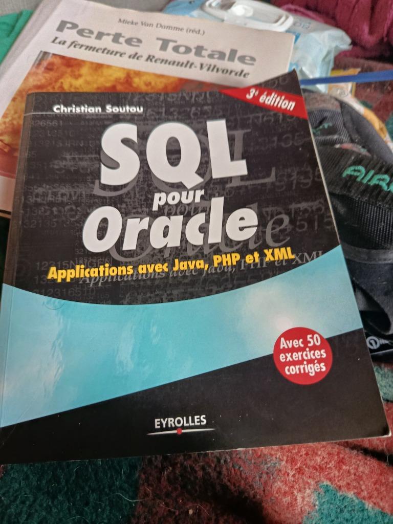 Livre sur sql pour oracle, Ophalen, Nieuw