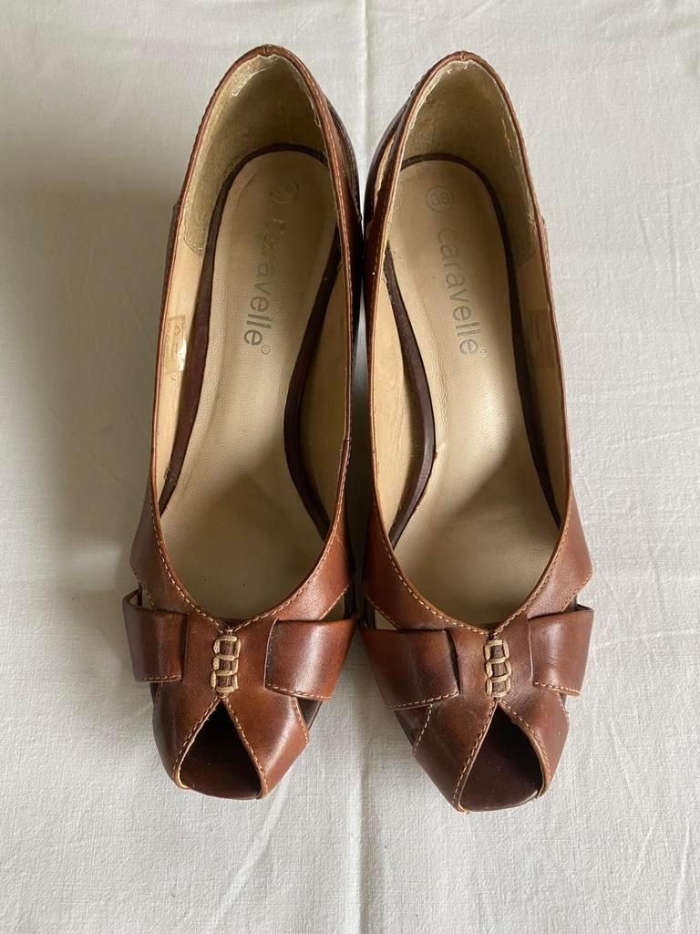 Caravelle damesschoenen maat 38 bruin, Kleding | Dames, Schoenen, Pumps, Bruin, Zo goed als nieuw, Ophalen