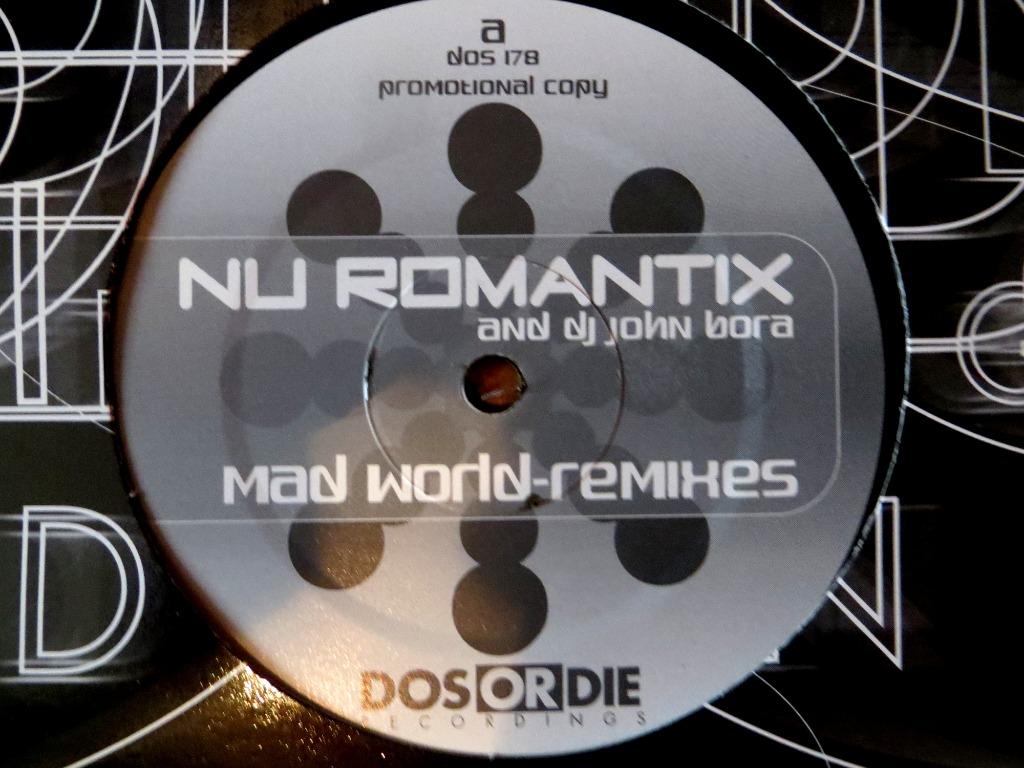 TEARS FOR FEARS vs Nu Romantix  Mad World Remixes 12"  Promo, CD & DVD, Envoi, Utilisé, 12 pouces, Techno ou Trance