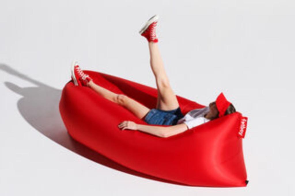 Lamzac Fatboy Rouge, Enlèvement, Comme neuf, Rouge, Pouf