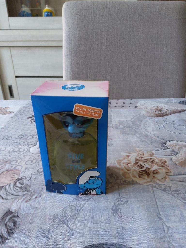 Smurf eau de toilette Smurf met bril, Ophalen of Verzenden, Zo goed als nieuw, Brilsmurf, Gebruiksvoorwerp