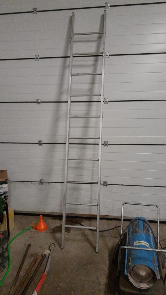 enkele ladder 10 treden, Doe-het-zelf en Bouw, Ladders en Trappen, Ophalen, Gebruikt, Ladder