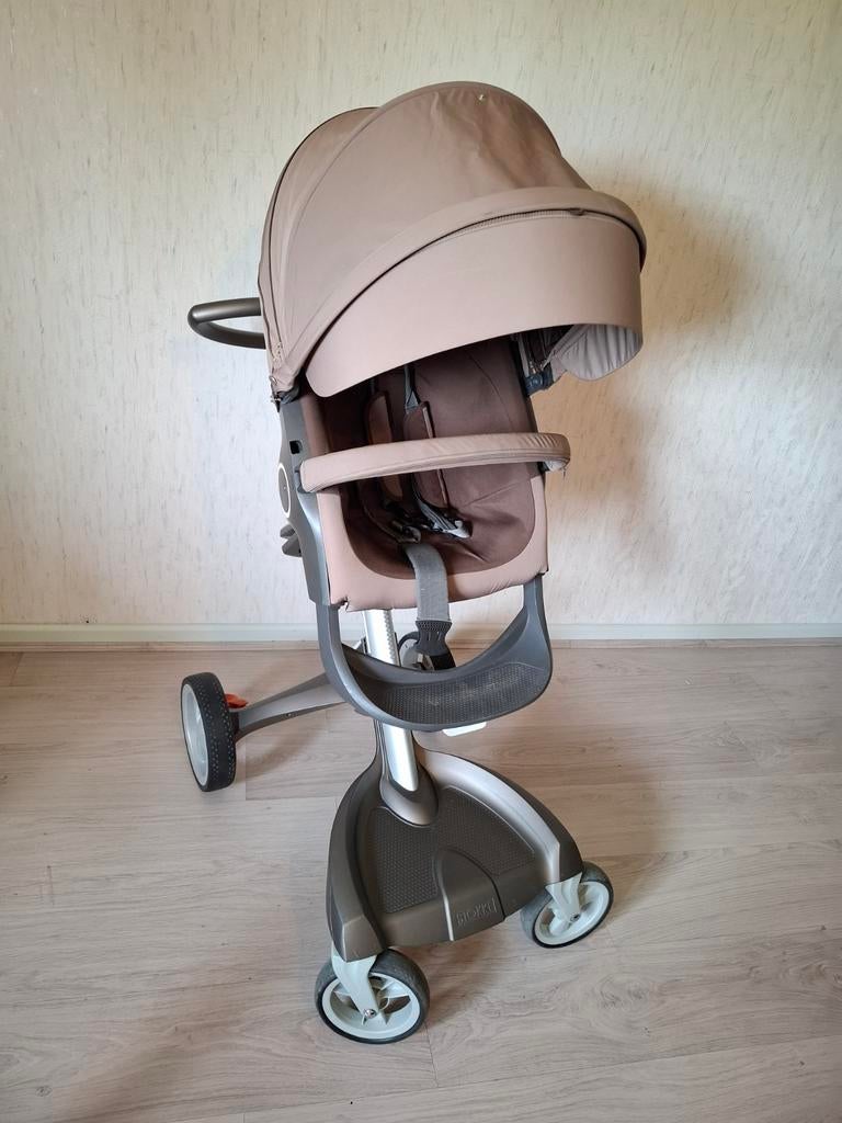 Stokke xplory brown met summerkit, Ophalen, Gebruikt, Regenhoes