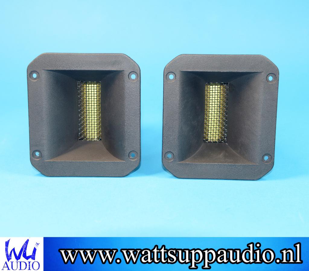 Fountek Neo3.5H Horn Loaded Ribbon Tweeter ( set van 2 ), Ophalen of Verzenden, Gebruikt, Minder dan 60 watt, Front, Rear of Stereo speakers