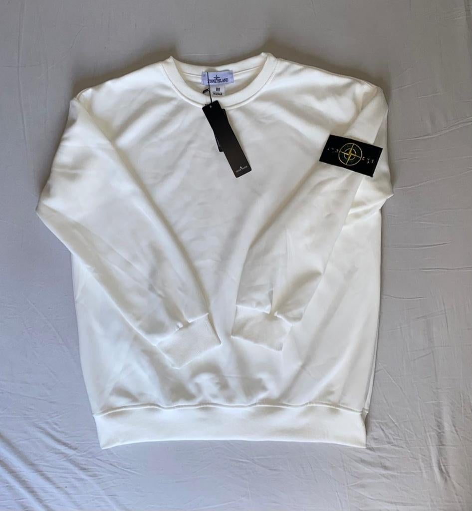 stone island sweater wit, Kleding | Heren, Truien en Vesten, Stone island, Wit, Nieuw, Verzenden