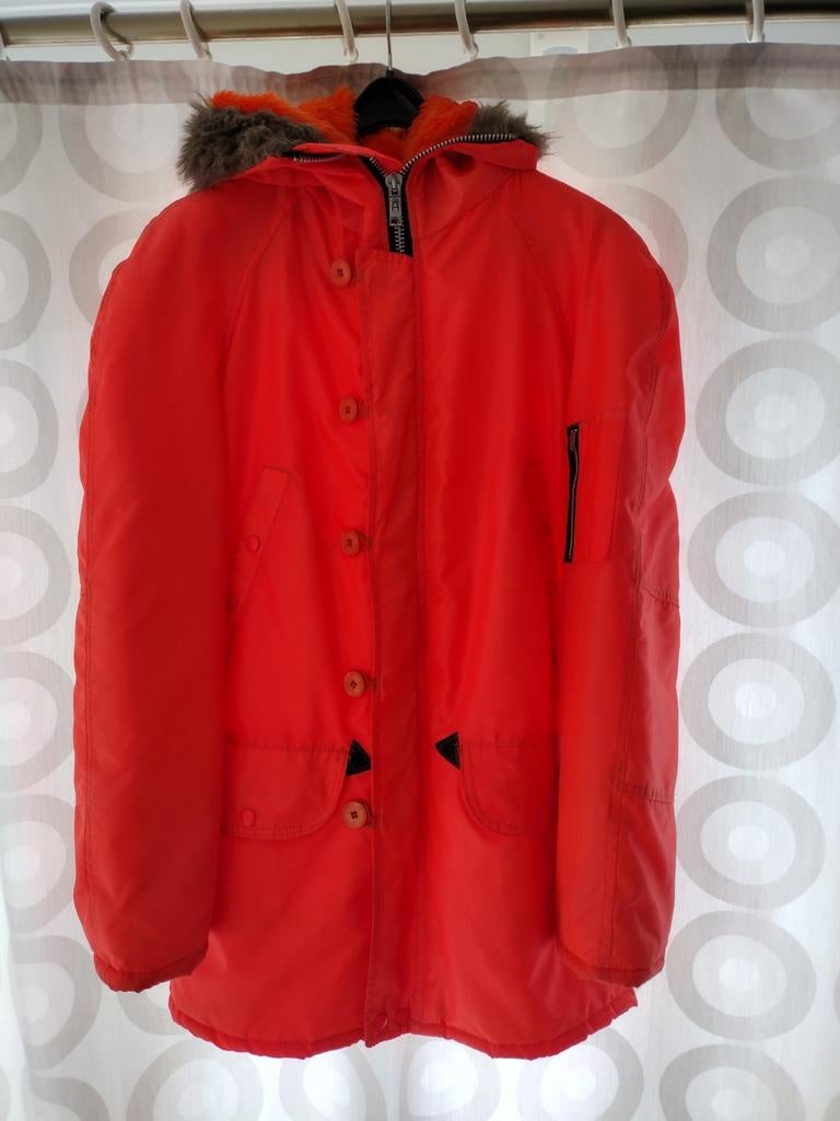 Oranje (regen)jas - motor - brommer, Motoren, Kleding | Motorkleding, Ophalen of Verzenden