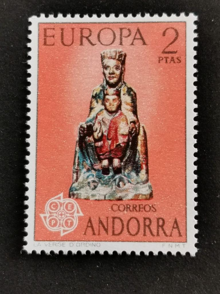 Spaans Andorra 1974 - Europa CEPT  - Maagd van Ordino **, Ophalen of Verzenden, Postfris