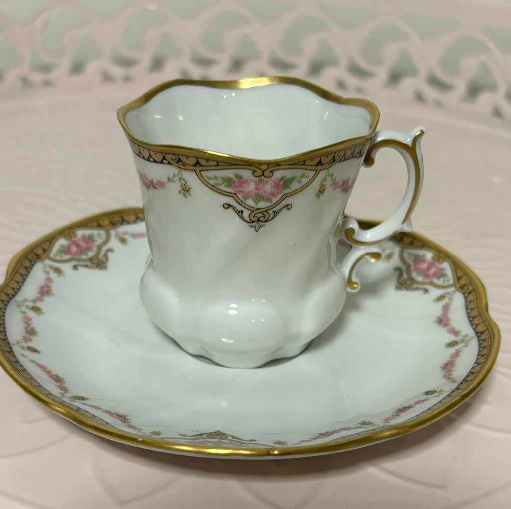 Magnifique tasse à café Limoges France, Antiquités & Art, Enlèvement