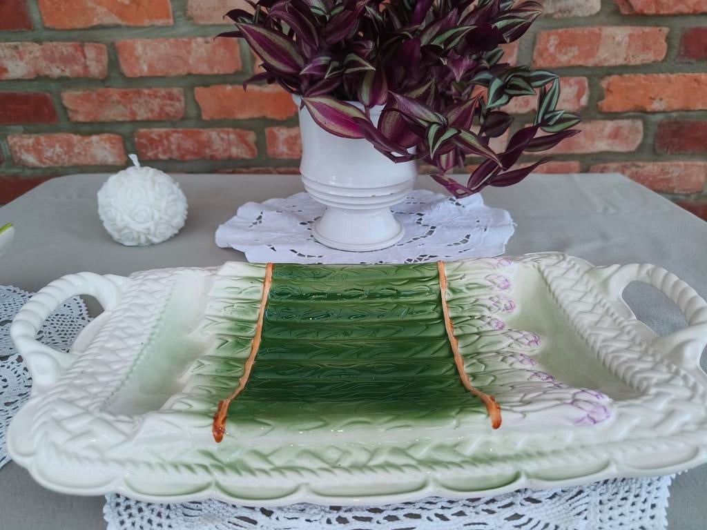 Asperges schaal, vintage, Frankrijk., Ophalen of Verzenden, Zo goed als nieuw