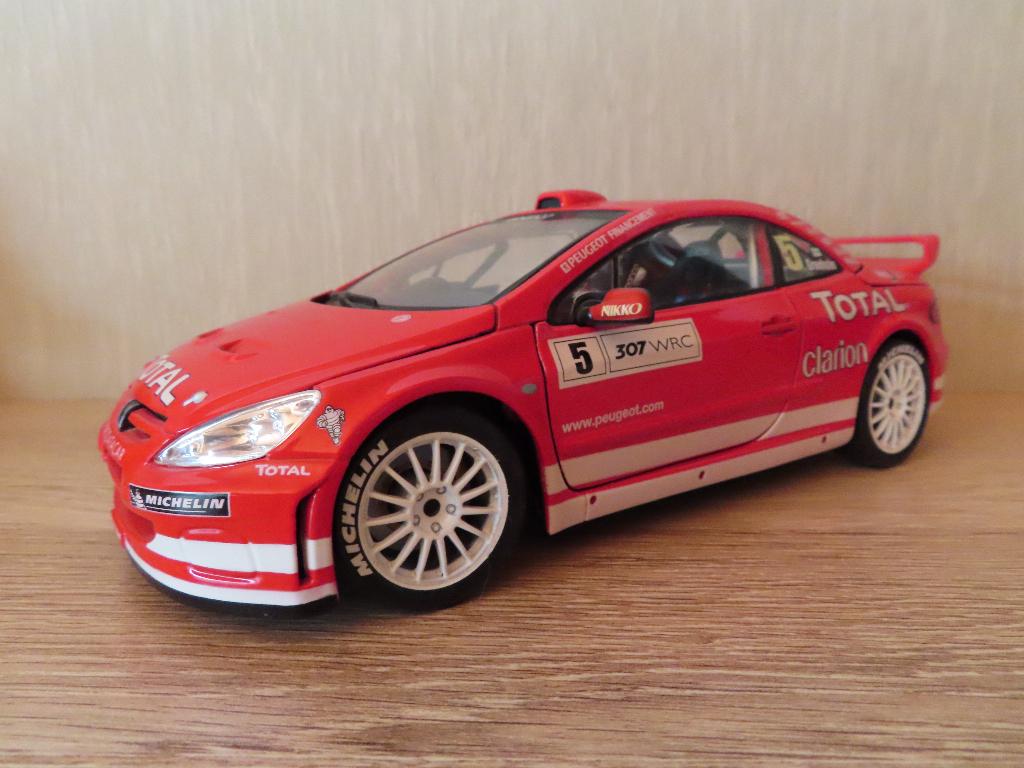 Maisto 1/18 Peugeot 307wrc, Ophalen of Verzenden, Zo goed als nieuw, Auto, Maisto