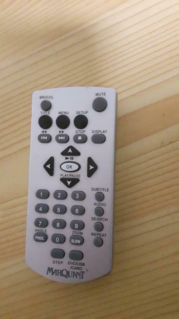 afstandsbediening MARQUANT, Audio, Tv en Foto, Ophalen of Verzenden, Zo goed als nieuw, Dvd-speler, Overige merken