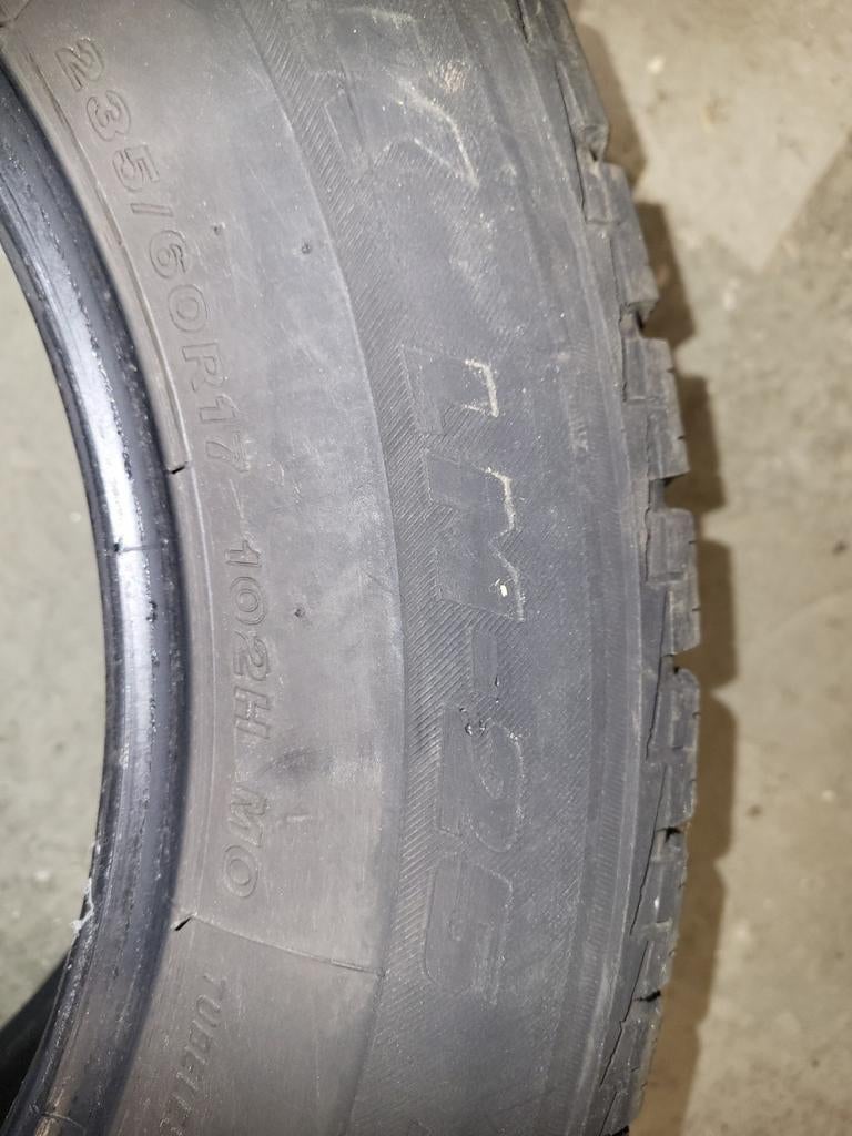 Pneus hiver bridgestone, Ophalen