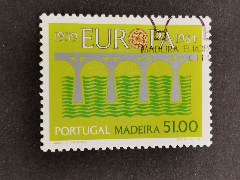 Madeira 1984 - Europa CEPT - bruggen, Ophalen of Verzenden, Portugal, Gestempeld