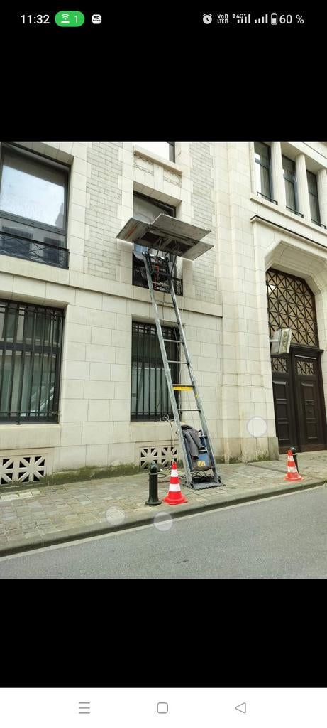 HefGeda/Opbouwlift/ moeilijk bereikbare heftruck, Doe-het-zelf en Bouw, Ophalen of Verzenden, Gebruikt