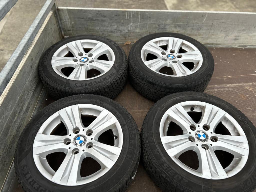 WINTERBANDEN op aluminiumvelg BMW, Auto's, Particulier, Te koop