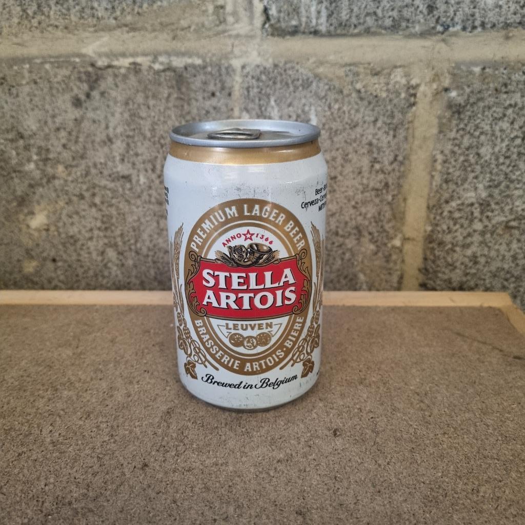 Canette de bière de bière Stella Artois (modèle 1), Ophalen of Verzenden, Gebruikt, Flesje(s), Stella Artois