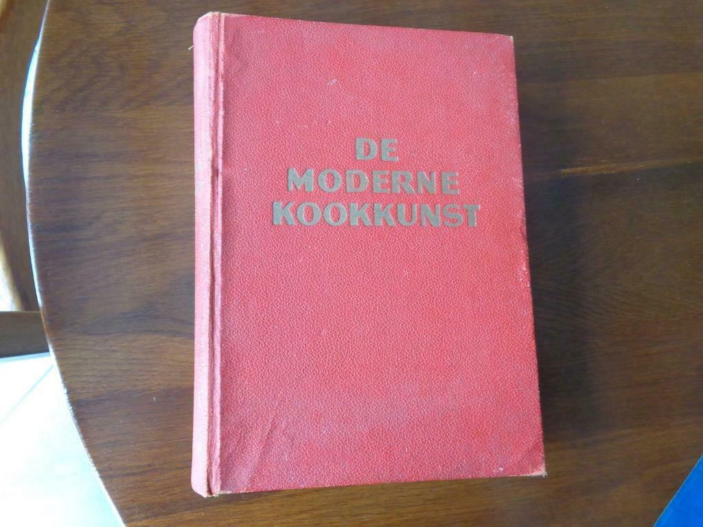 Ancien livre de cuisine en néerlandais "De moderne kookkunst, Enlèvement