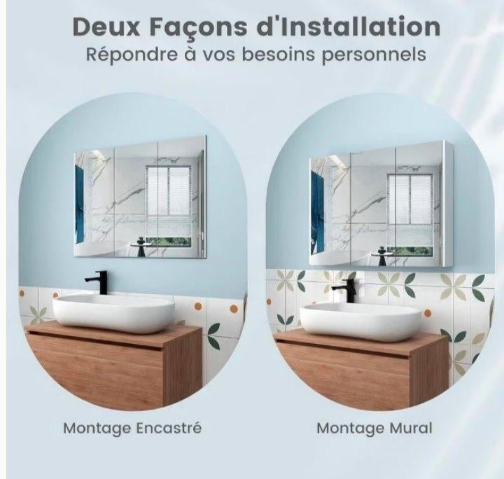 Armoire de Salle de Bain de qualité avec Grand Espace de Sto, Enlèvement ou Envoi