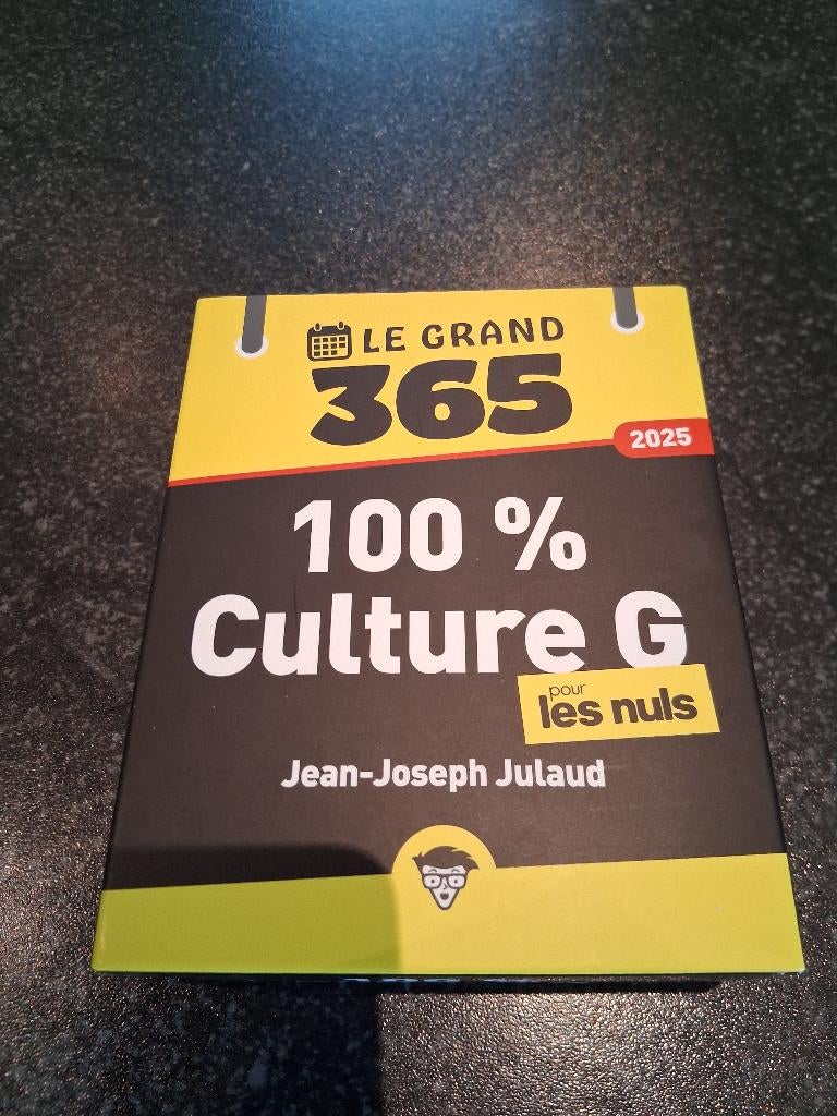 Calendrier 365 "Culture G" pour les nuls, Diversen, Kalenders, Ophalen of Verzenden, Dagkalender, Zo goed als nieuw