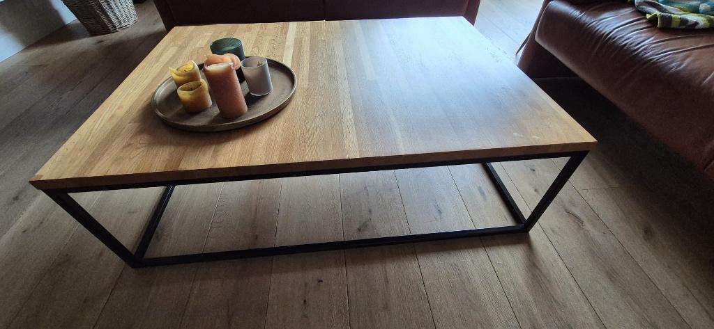 Salontafel plus hoge opzettafel, Maison & Meubles, Tables | Tables de salon, 100 à 150 cm, Comme neuf, Enlèvement, 50 à 100 cm
