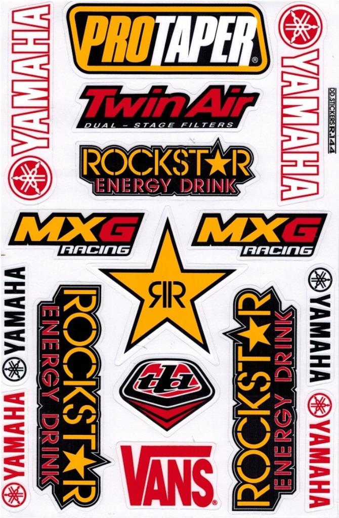 Yamaha sponsor motorfiets moto stickervel / stickers, Motos, Enlèvement ou Envoi
