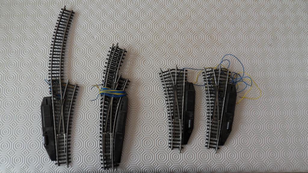 5 aiguillages Märklin., Hobby & Loisirs créatifs, Analogique, Rails, Utilisé, Courant continu ou Courant alternatif