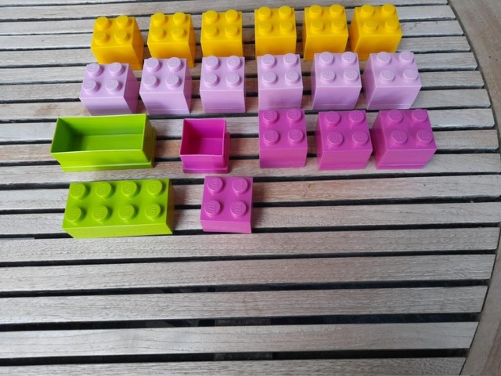 Lego lot 17 kleine opbergboxen NIEUW, Ophalen of Verzenden, Nieuw, Lego