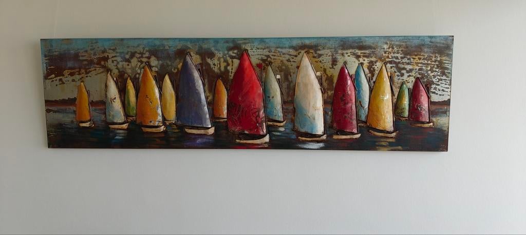 Metalen schilderij, Ophalen