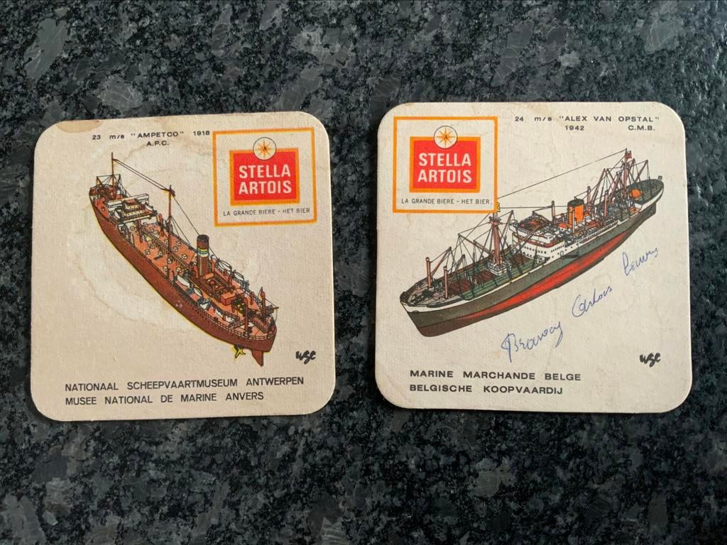 bierkaartjes stella artois het bier 2 stuks, Ophalen of Verzenden, Zo goed als nieuw, Stella Artois