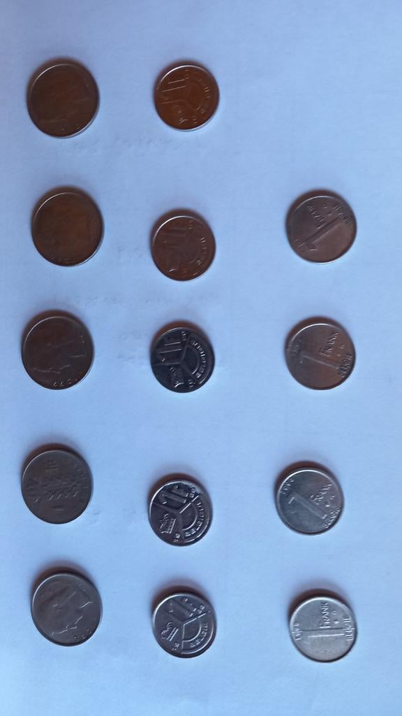 1 frank België (4), Postzegels en Munten, Munten | België, Ophalen of Verzenden