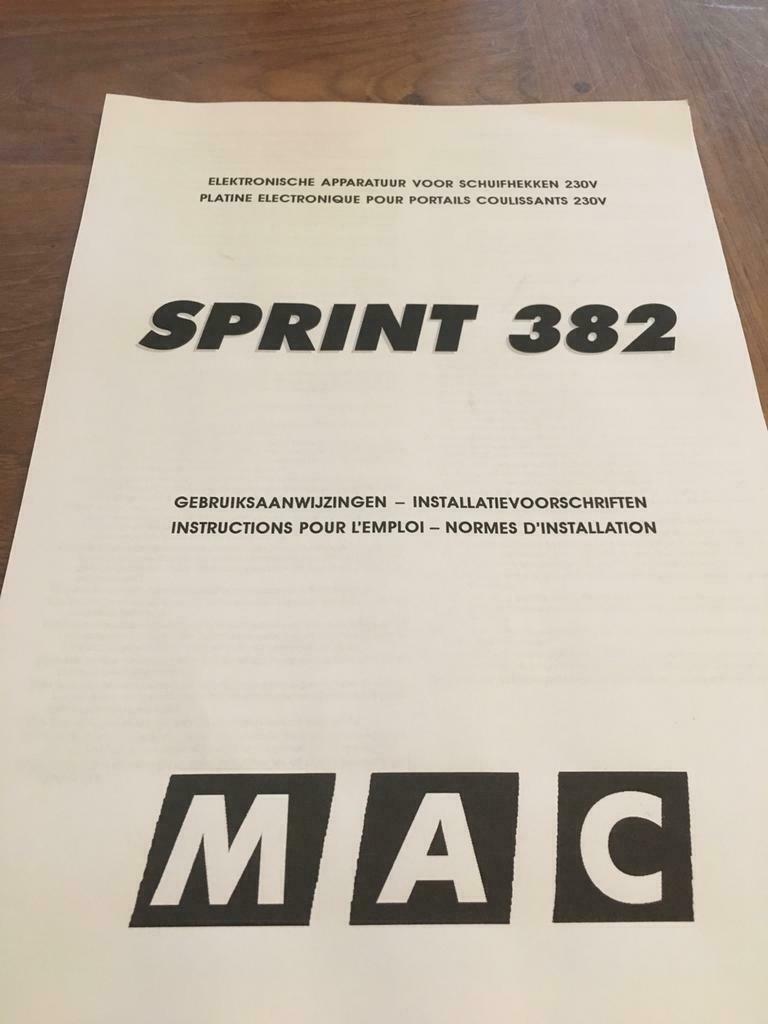 motor voor automatisch systeem mac motion 8 sprint 382 MAC, Tuin en Terras, Schuttingen, Gebruikt, Ophalen of Verzenden
