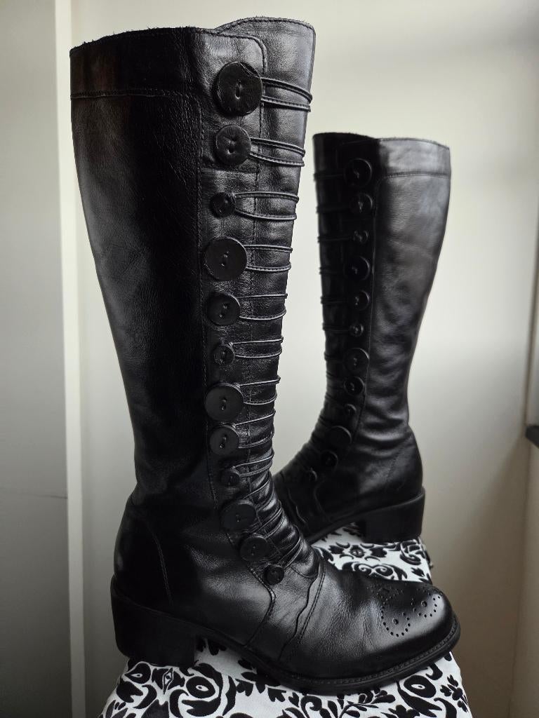 Hoge laarzen Dune London 38 Nieuw!, Kleding | Dames, Ophalen, Hoge laarzen, Zwart, Nieuw